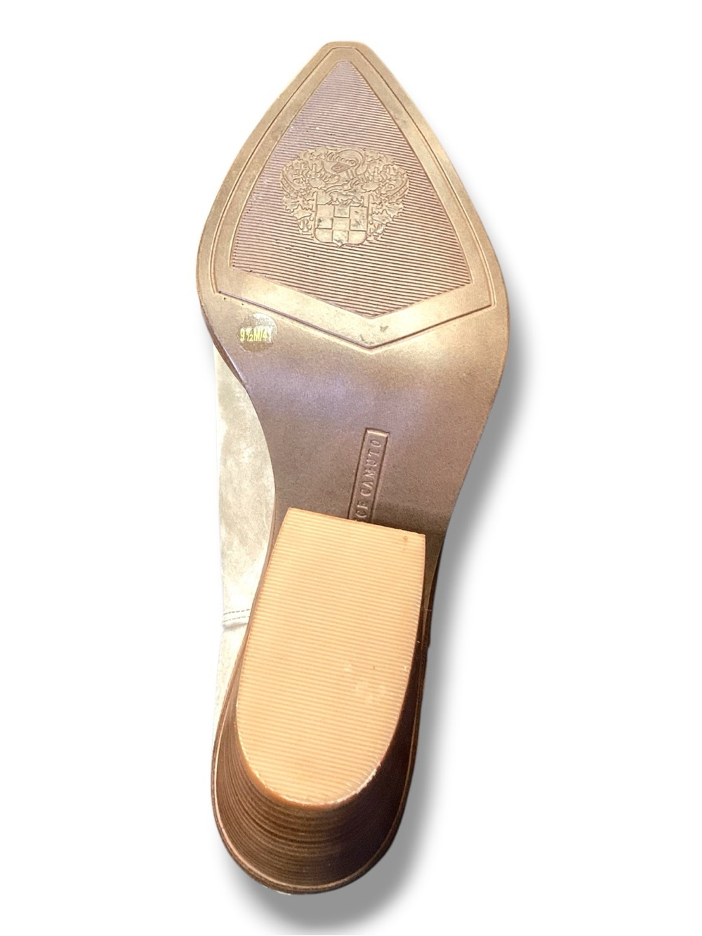Vince Camuto | Gigiette Cream Nubuck Block Heels Women's Size 9.5 - Picture 7 of 9